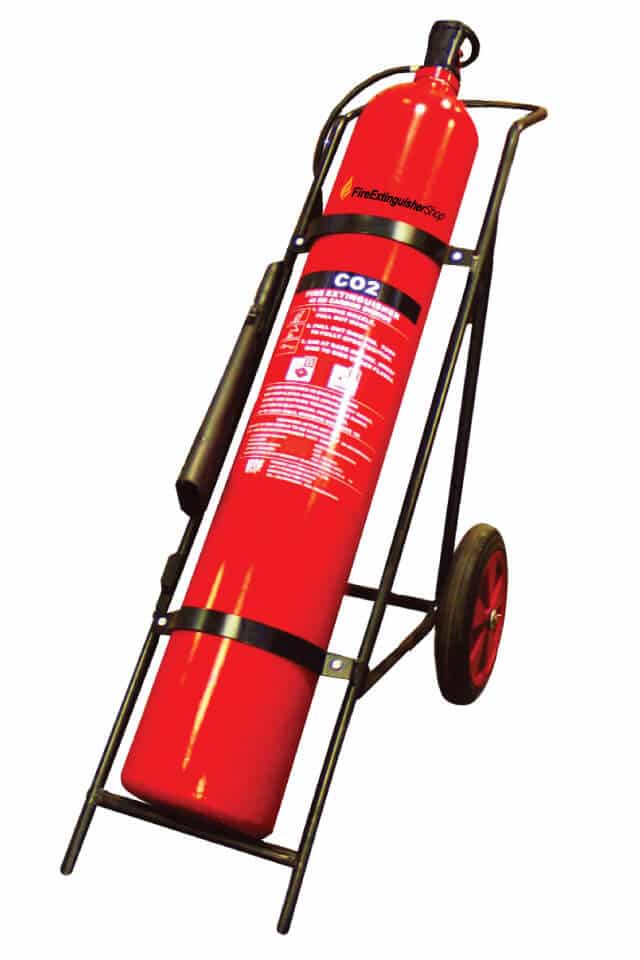 25 kg CO₂ Trolley Fire Extinguisher – Industrial Clean Agent for Class B & E Fires