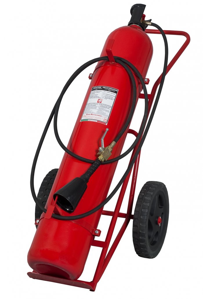 50 kg CO₂ Trolley Fire Extinguisher – Industrial Clean Agent for Class B & E Fires