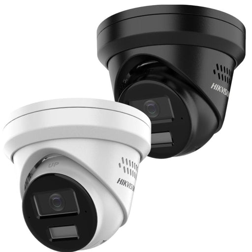 Hikvision DS-2CD3363G2-LIU SL 6MP AcuSense turret IP camera with strobe light and audio alarm