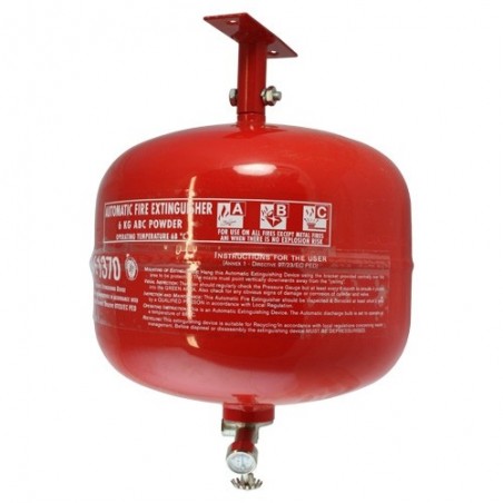 6 kg Automatic ABC Powder Fire Extinguisher – Automatic Ceiling-Mounted Fire Suppression for Enclosed Areas