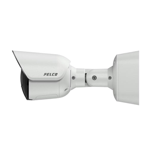 Pelco Sarix Enhanced 4 Series bullet IP camera with AI analytics and built in microphone